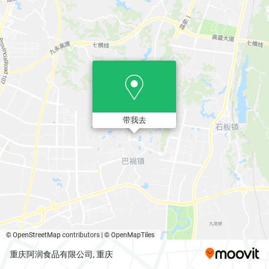 重庆阿润食品有限公司地图
