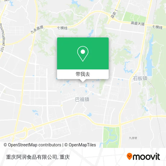 重庆阿润食品有限公司地图