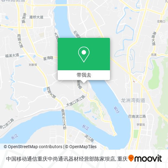 中国移动通信重庆中尚通讯器材经营部陈家坝店地图