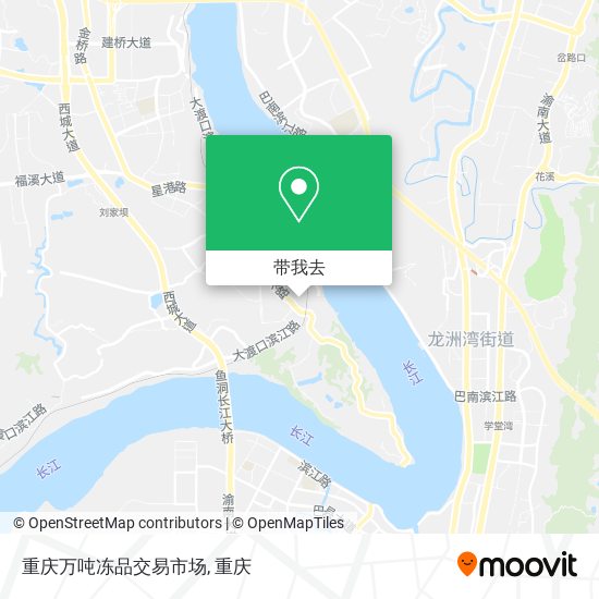 重庆万吨冻品交易市场地图