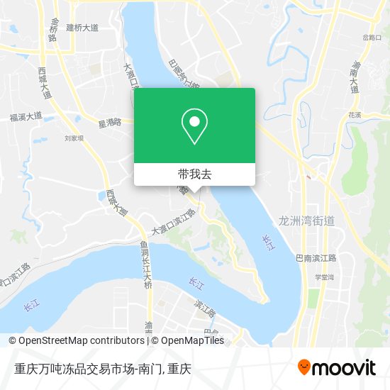 重庆万吨冻品交易市场-南门地图