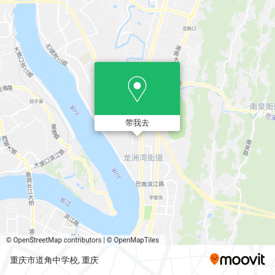 重庆市道角中学校地图