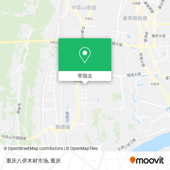 重庆八侨木材市场地图