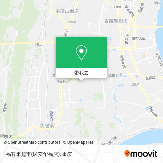 福客来超市(民安华福店)地图