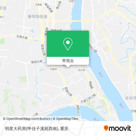 明星大药房(申佳子溪苑西南)地图
