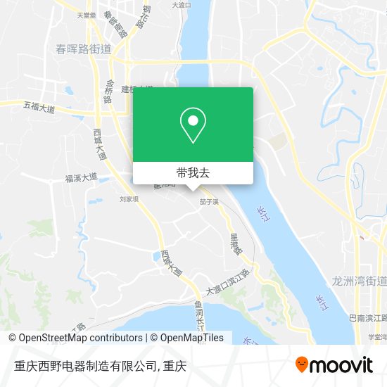 重庆西野电器制造有限公司地图