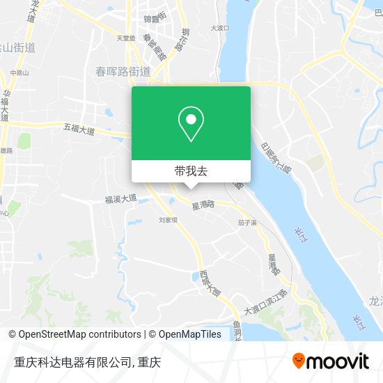 重庆科达电器有限公司地图