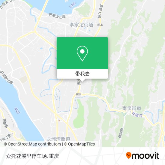 众托花溪里停车场地图