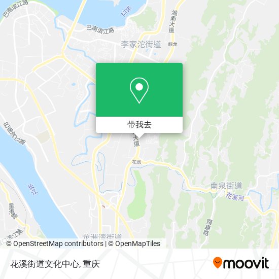 花溪街道文化中心地图