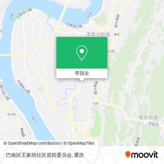 巴南区王家坝社区居民委员会地图