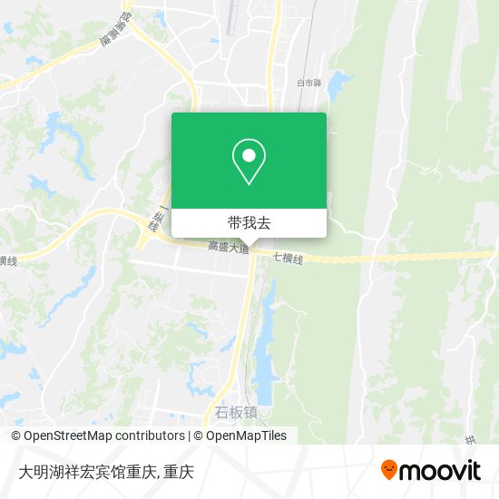 大明湖祥宏宾馆重庆地图