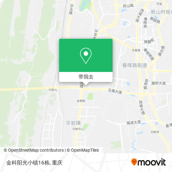 金科阳光小镇16栋地图