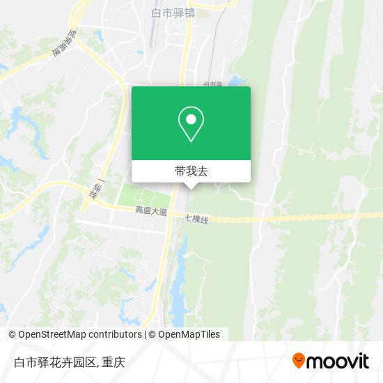 白市驿花卉园区地图