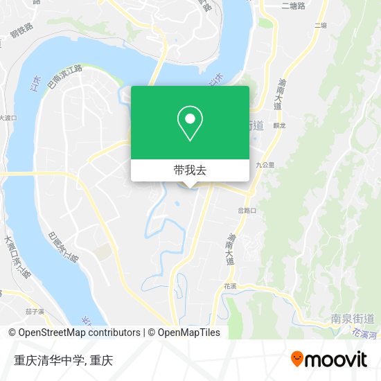重庆清华中学地图