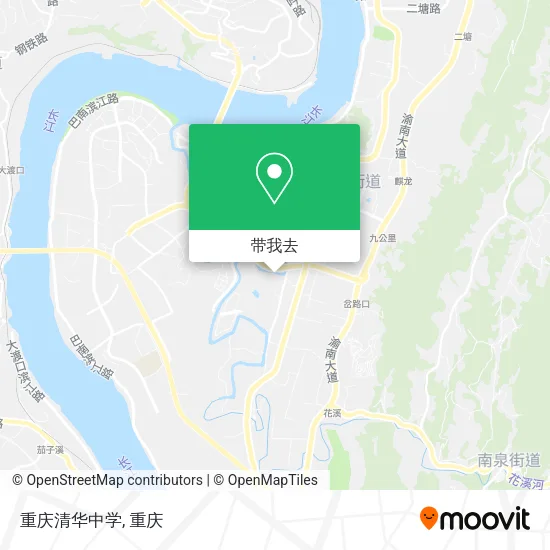 重庆清华中学地图