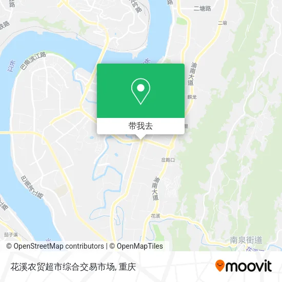 花溪农贸超市综合交易市场地图