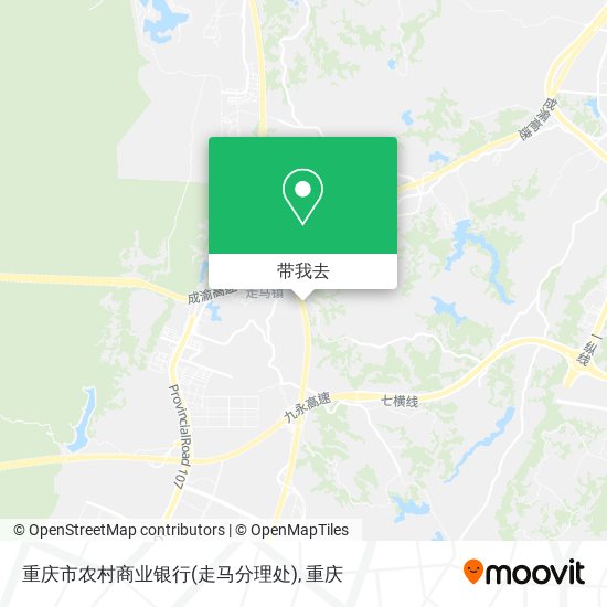 重庆市农村商业银行(走马分理处)地图