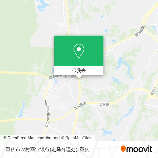 重庆市农村商业银行(走马分理处)地图