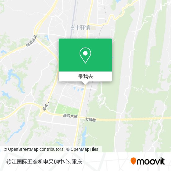 赣江国际五金机电采购中心地图