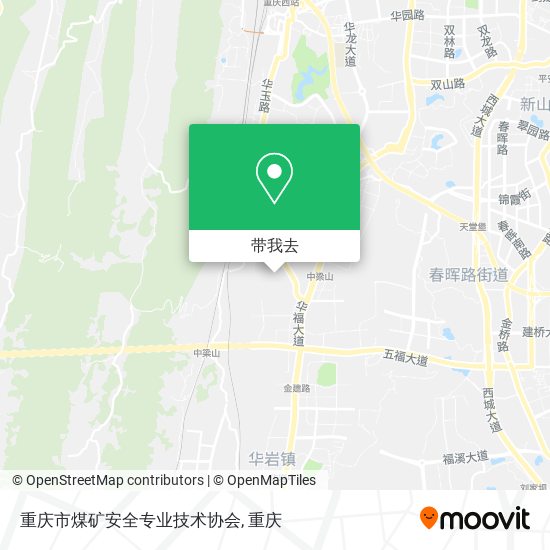 重庆市煤矿安全专业技术协会地图