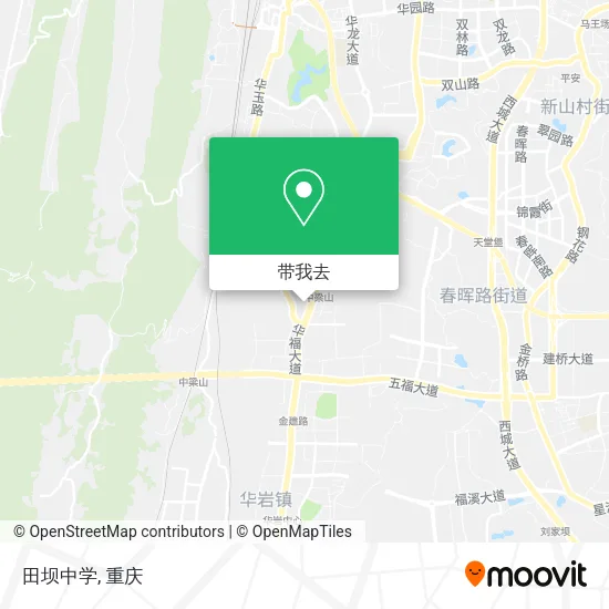 田坝中学地图