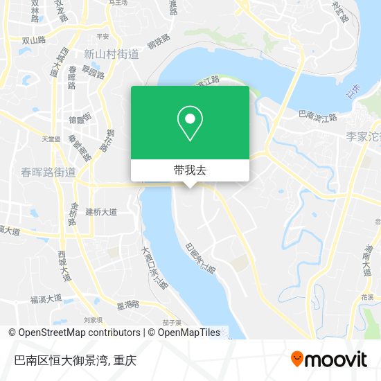 巴南区恒大御景湾地图