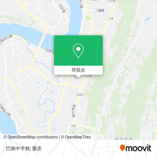 巴南中学校地图