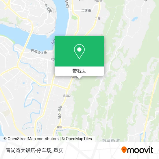 青岗湾大饭店-停车场地图