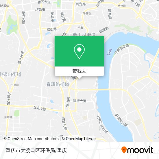 重庆市大渡口区环保局地图