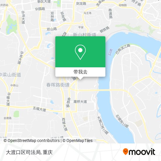 大渡口区司法局地图