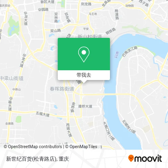 新世纪百货(松青路店)地图