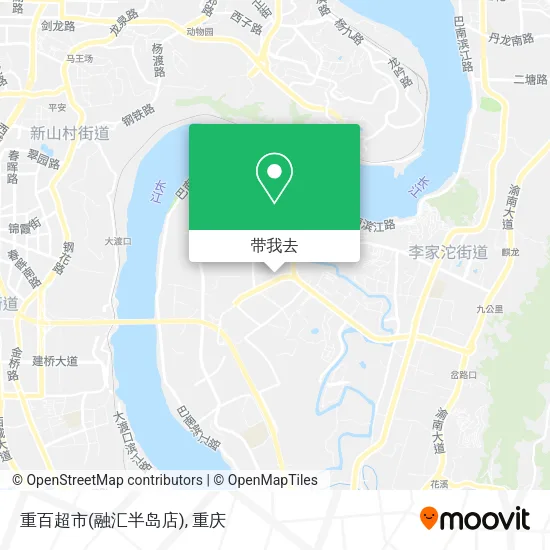 重百超市(融汇半岛店)地图