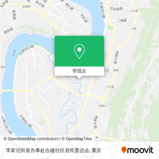 李家沱街道办事处合建社区居民委员会地图