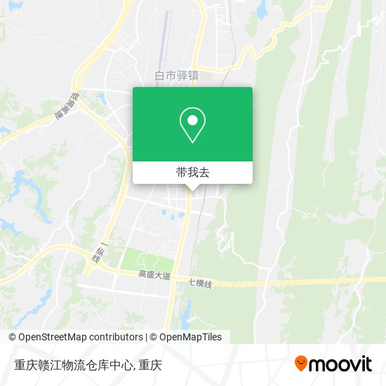 重庆赣江物流仓库中心地图