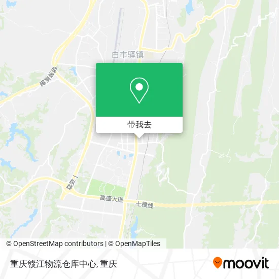 重庆赣江物流仓库中心地图