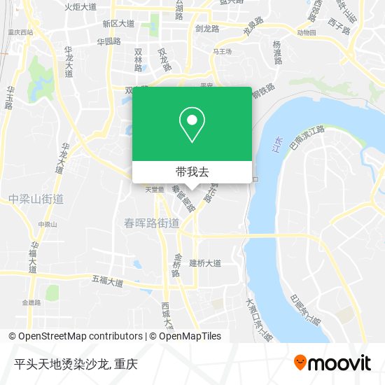 平头天地烫染沙龙地图