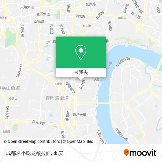 成都名小吃龙须拉面地图