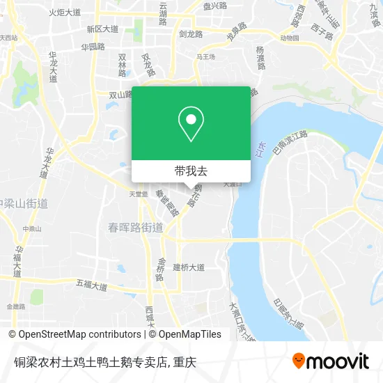 铜梁农村土鸡土鸭土鹅专卖店地图