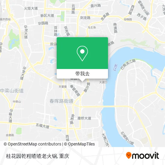 桂花园乾程喳喳老火锅地图