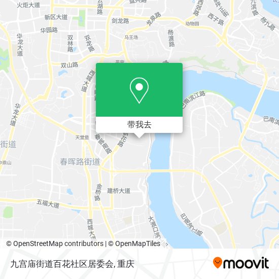 九宫庙街道百花社区居委会地图