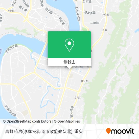 昌野药房(李家沱街道市政监察队北)地图