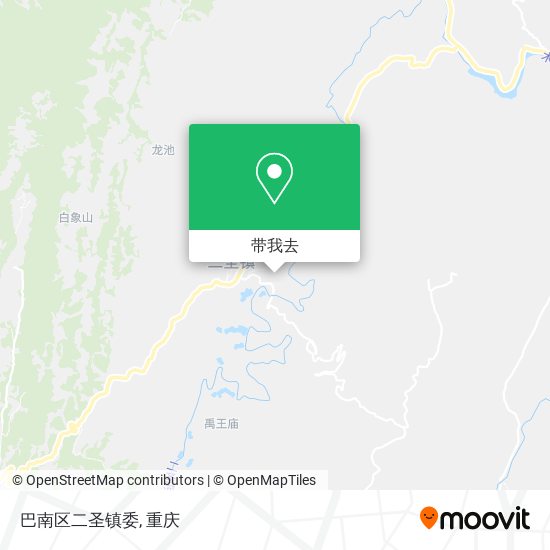 巴南区二圣镇委地图