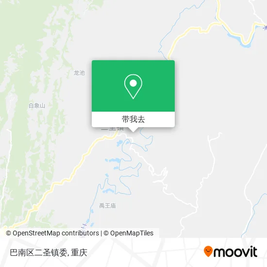 巴南区二圣镇委地图