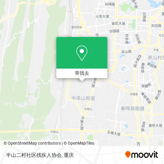 半山二村社区残疾人协会地图