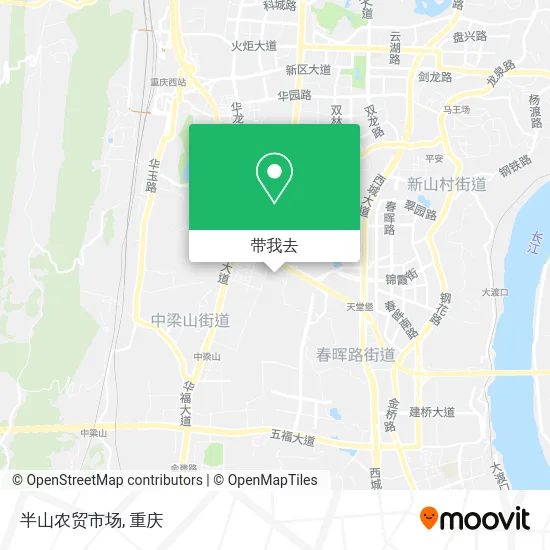 半山农贸市场地图