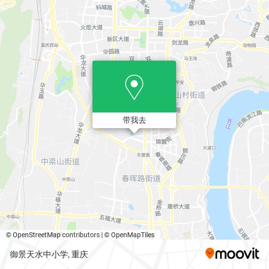 御景天水中小学地图