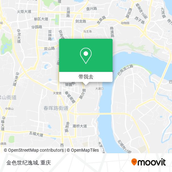 金色世纪逸城地图