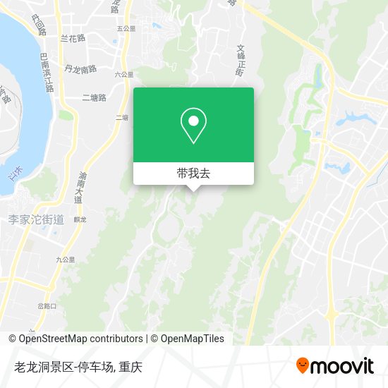 老龙洞景区-停车场地图