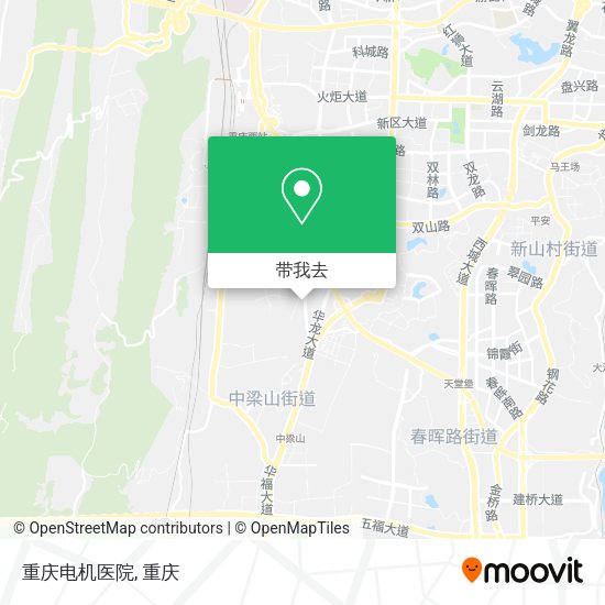 重庆电机医院地图