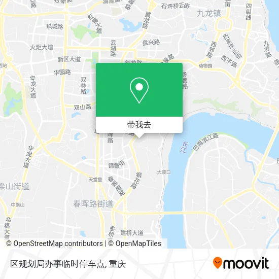 区规划局办事临时停车点地图
